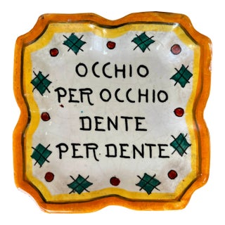 Vintage Deruta Humorous Trinket/ Catchall Dish For Sale