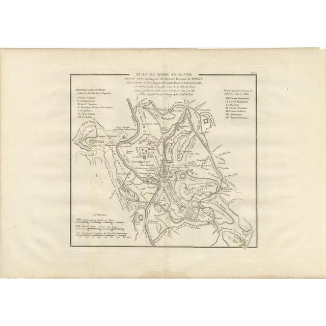 Plan of Ancient Rome with the Fourteen Augustan Regions, 1818 For Sale - Image 3 of 8