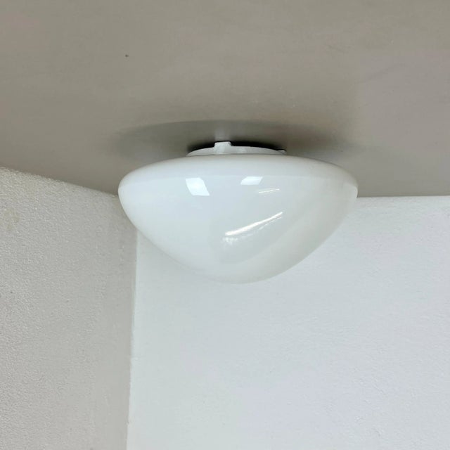 Wilhelm Wagenfeld Glass Wv339 Ceiling Light by Wilhelm Wagenfeld for Lindner, Germany, 1960s For Sale - Image 4 of 17