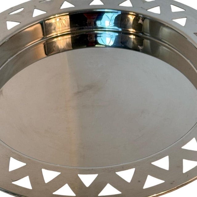 Deep Serving Tray in Stainless Steel and Glass by Stefano Giovannoni & Guido Venturini for Alessi For Sale - Image 6 of 9