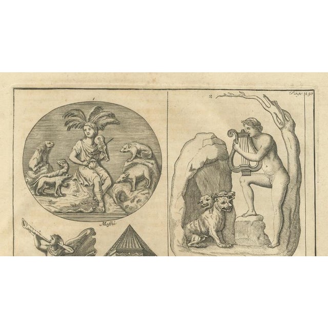 Early 18th Century After Bernard de Montfaucon, Classical Sculpture Studies, 1721, Engraving For Sale - Image 5 of 9