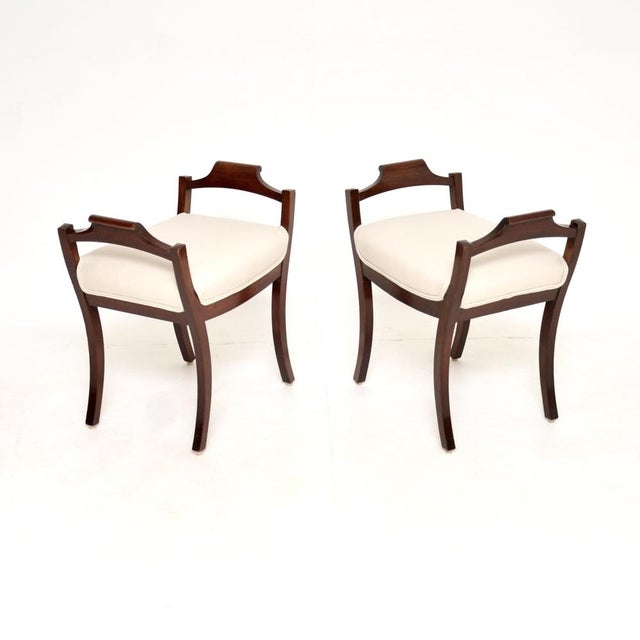 Antique Swedish Stools, 1900s, Set of 2 For Sale - Image 3 of 9