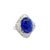 Contemporary 9.16 Carat Tanzanite Diamond Platinum Ballerina Ring, Size 6.25 For Sale - Image 3 of 6