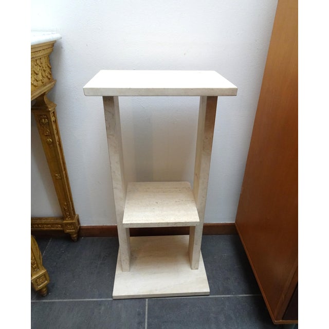 Stone Travertine Side Table, 1970s For Sale - Image 7 of 18