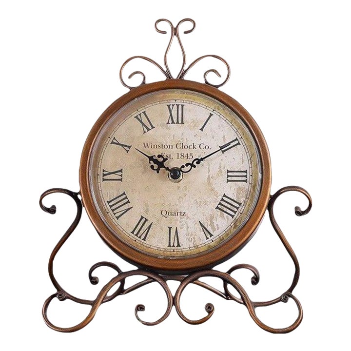 1970s Retro-Style Table Clock | Chairish