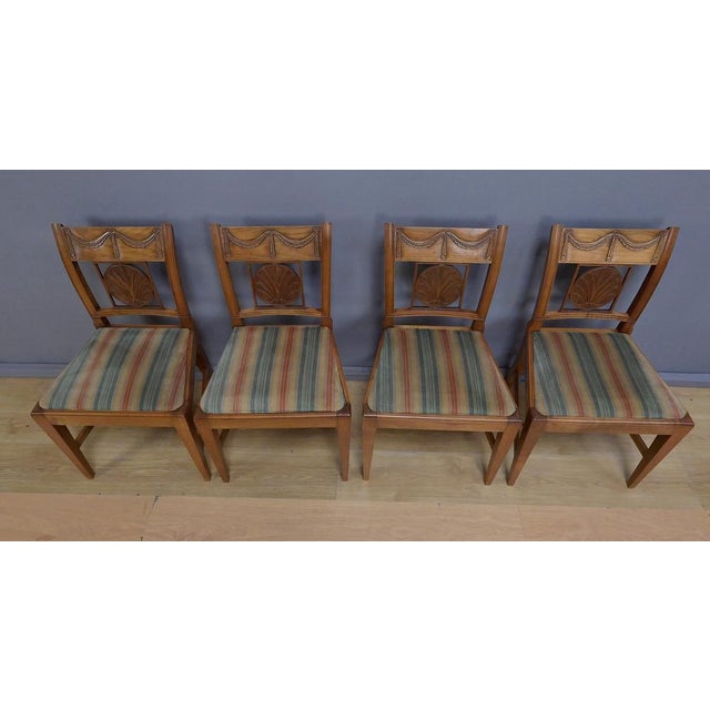 Brown Provençal Cherry Wood Chairs, 20th Century, Set of 12 For Sale - Image 8 of 18