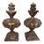 Pair of 18th Century Wood-Carved Italian Urns For Sale