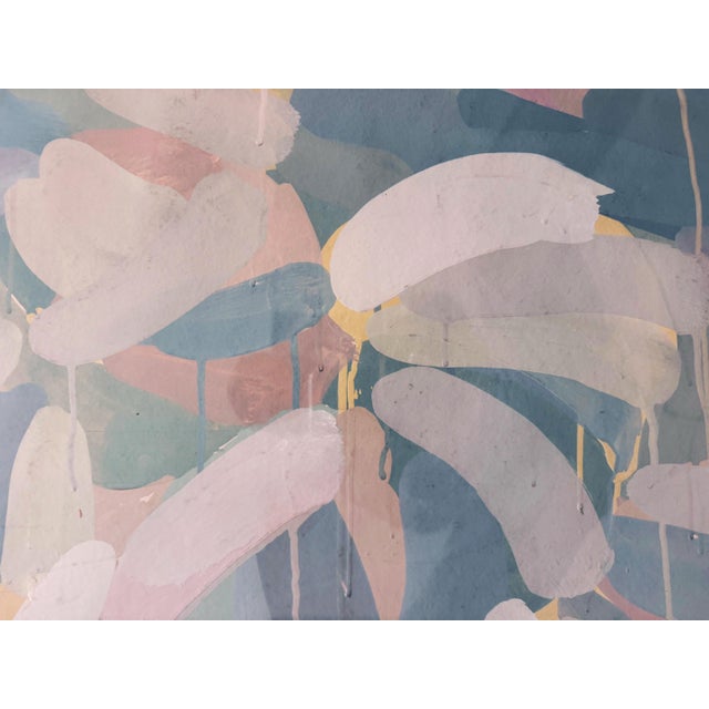 Late 20th Century Carol Cohen Hamoy Abstract Gouache Painting, Handmade Paper For Sale - Image 4 of 11