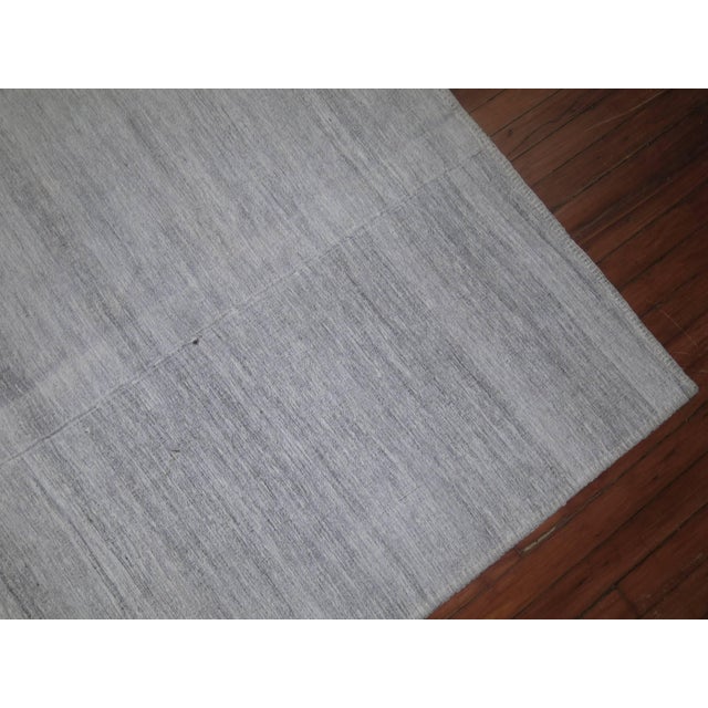 Textile Zabihi Collection White Modern Turkish Kilim - 8'2" x 12'4" For Sale - Image 7 of 9