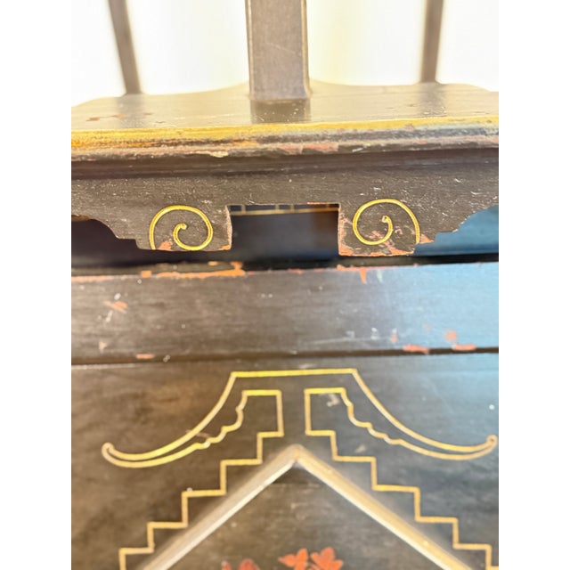 Antique 19th Century Eastlake Ebonized Cherry Studio Easel Aesthetic Movement Portfolio Stand For Sale - Image 10 of 18