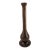 1930s Polished Walnut Candlestick Holder For Sale