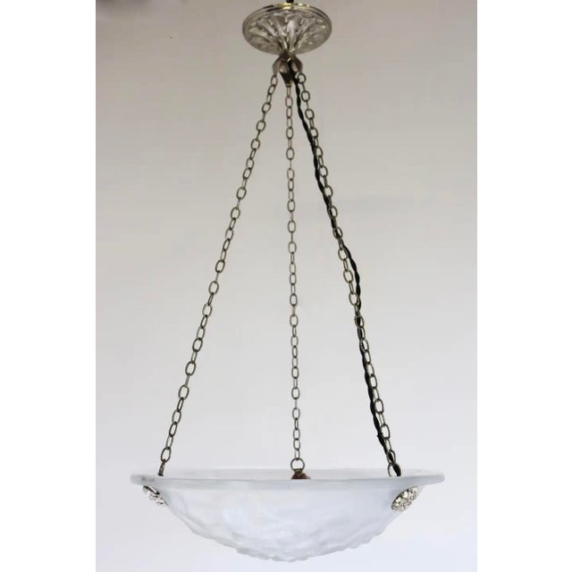 Antique French Art Deco Pendant Light by David Gueron Degue, 1925 For Sale - Image 14 of 15