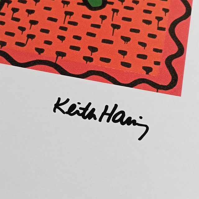 After Keith Haring, Composition, Limited Edition Lithograph, 1990s For Sale - Image 3 of 8
