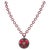 Bochic Ikon Bijoux Collection Red Hot Enamel Retro Necklace With White Topaz Bochic Ikon collection retro necklace all...
