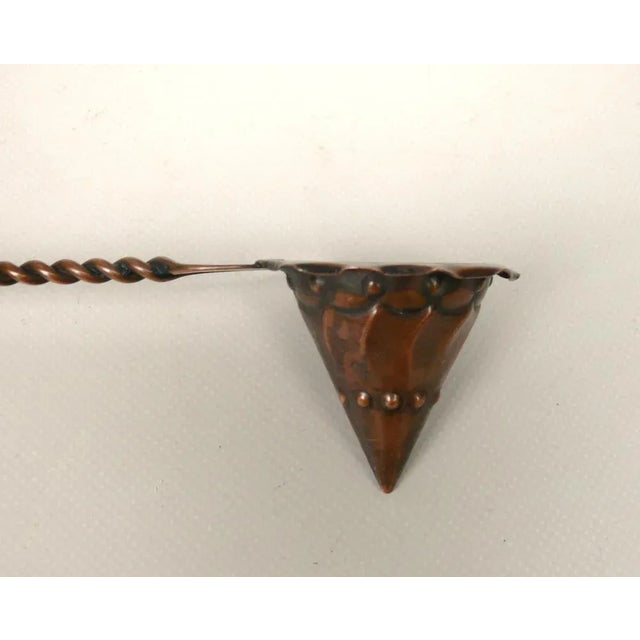 Metal Arts and Crafts Candle Snuffer in Copper, 1890s For Sale - Image 7 of 11