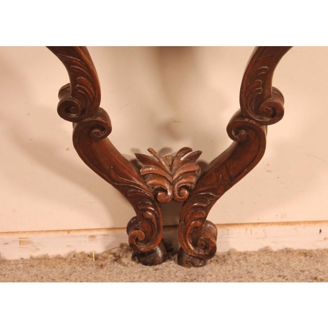 18th Century Louis XV Console in Walnut For Sale - Image 3 of 12