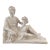 Italian Neoclassical White Porcelain Reclining Figure With Cornucopia For Sale
