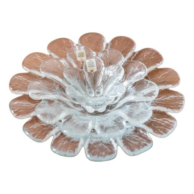 Mid-Century Danish Flower Bowls No. 388 Crystal Glass from Holmegaard, 1990s For Sale - Image 12 of 12