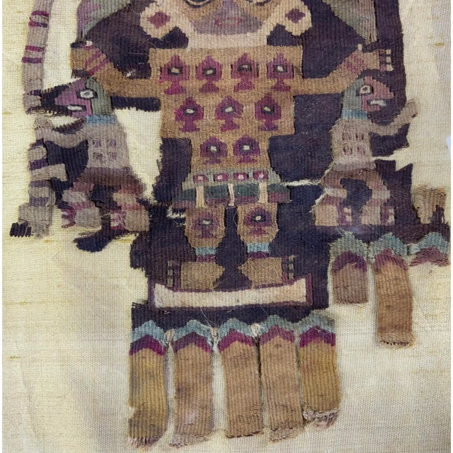 Pre Colombian Antique Peruvian Textile Fragment For Sale - Image 12 of 12