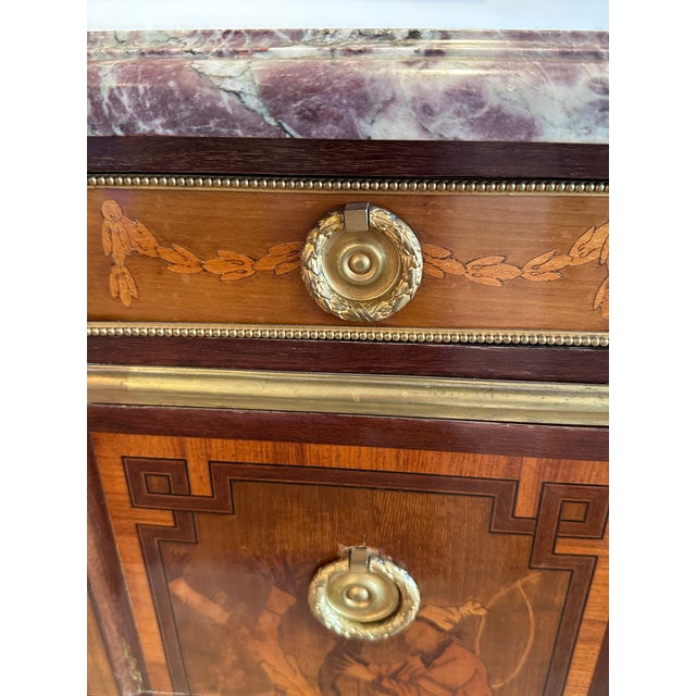 Late 18th Century Louis XVI Marquetry Commode For Sale - Image 10 of 12