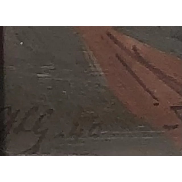 Modern Jules Gaillepand, Locarno, 1940, Oil on Wood, Framed For Sale - Image 3 of 10