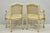 Vintage French Louis XV Style Cream Painted Carved Wood Cane Arm Chairs - A Pair For Sale - Image 17 of 18