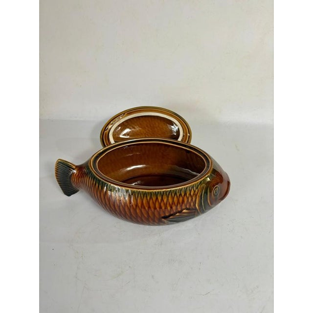 Ceramic Fish-Shaped Trinket Dish, 1970s For Sale - Image 4 of 13