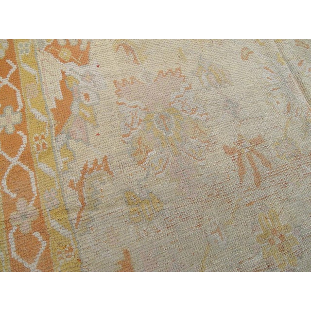 Early 20th Century Galerie Shabab Collection Early 20th Century Handmade Turkish Oushak Gallery Carpet For Sale - Image 5 of 10
