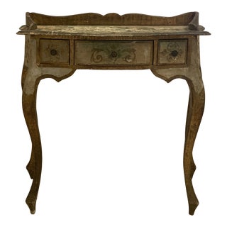 Vintage Italian Gilded Gold Leaf Vanity For Sale