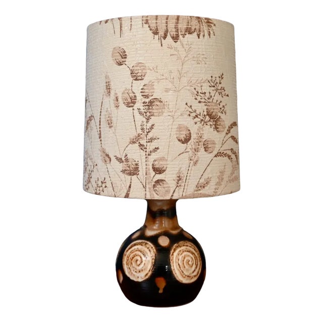 Fat Lava Ceramic Table Lamp, 1960s For Sale