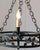 20th-Century French Wrought Iron Chandelier with Foliate Crown For Sale - Image 9 of 10