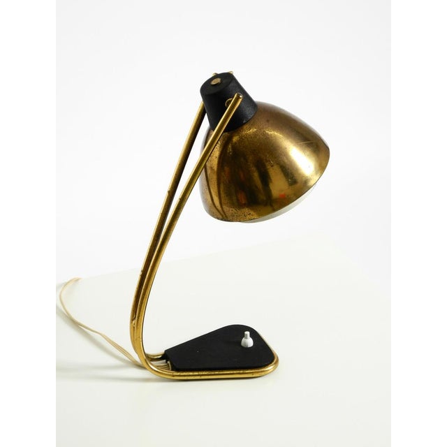 Metal Large Mid-Century Modern Brass Table Lamp, 1950s For Sale - Image 7 of 18