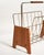 Scandinavian Magazine Rack in Teak and Brass, 1960s For Sale - Image 4 of 8