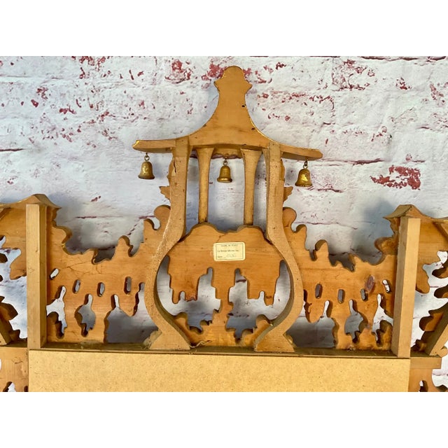 La Barge Chinese Chippendale Style Chinoiserie Pagoda Mirror Giltwood Finish For Sale - Image 12 of 17