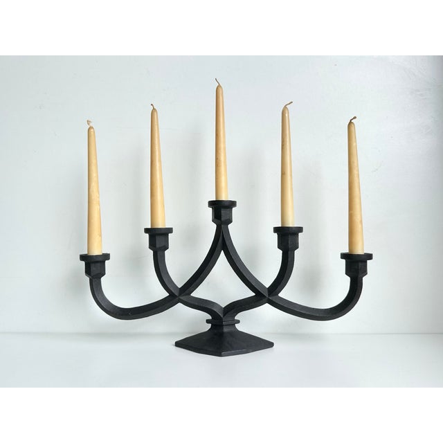 Five-Flame Cast Iron Candle Holder from the Foundry Institute of Th Aachen, Germany, 1967 For Sale - Image 13 of 13