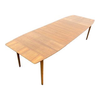 1960s Widdicomb Walnut Dining Table W/ Two Extension Boards Leaves For Sale