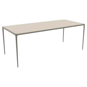 Xaloc Cream Glass Top Table 200 by Mowee