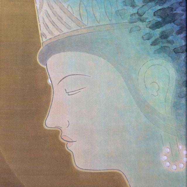 Reihō, Buddhist Ahimsa Kannon, 1995, Painting For Sale - Image 4 of 10