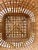 Sienna Mid 20th-Century Nicely-Sized Handwoven Cross Pattern Rattan Market Basket For Sale - Image 8 of 13