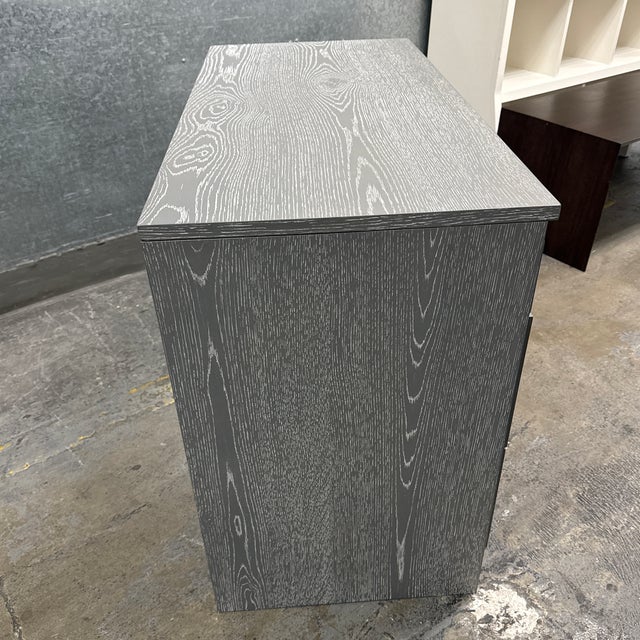 Wood Pottery Barn Teen Sleep & Study Low Loft Three-Drawer Dresser, Brushed Charcoal For Sale - Image 7 of 12