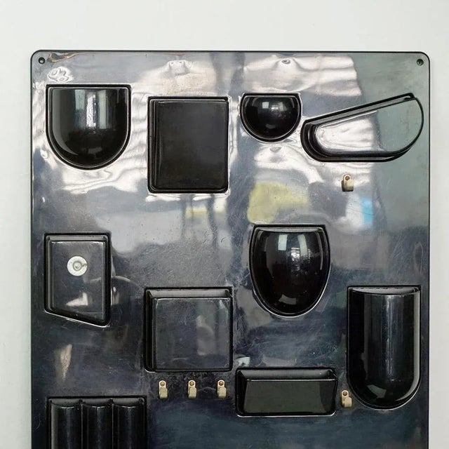 Black Utensilo II Wall Organizer by Dorothee Maurer Becker for Design M, Germany, 1970s For Sale - Image 3 of 14