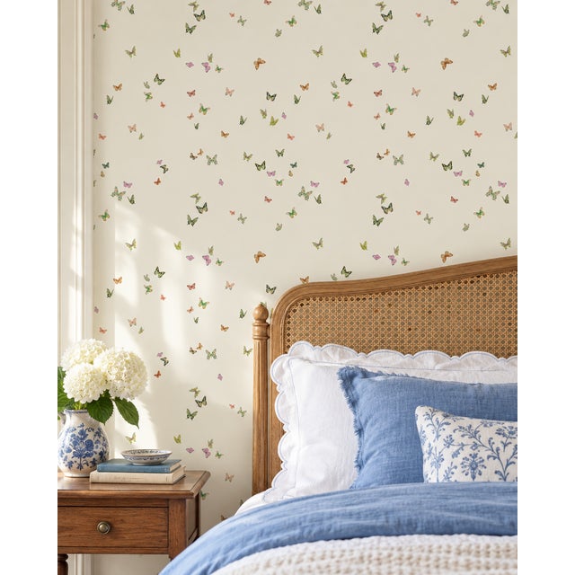 Our Butterfly Grove wallpaper design was inspired by a freshly bloomed English Garden with butterflies fluttering in the...