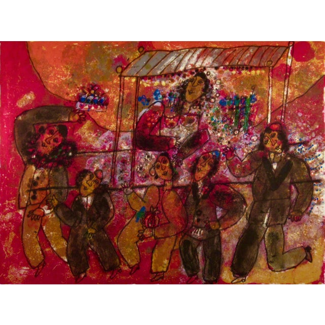 Expressionism Théo Tobiasse The Songs Of Songs Of King Salomons 1975 Reproduction Print For Sale - Image 3 of 9