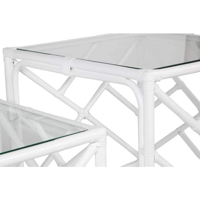 Chippendale Chippendale Nesting Tables - White For Sale - Image 3 of 9