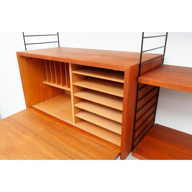 String Wall Shelf by Kajsa and Nisse Strinning, 1950s For Sale - Image 14 of 15