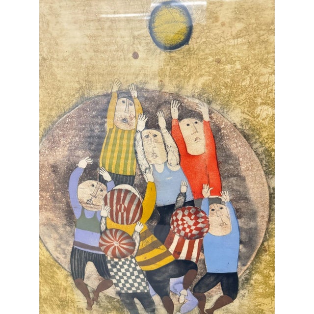 1960s Graciela Rodo Boulanger Joueurs De Ballon Ball Players Lithograph 44/100 For Sale In Chicago - Image 6 of 9