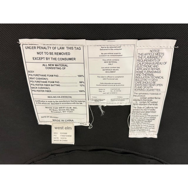 West Elm Carlo Mid Century Arm Chairs, Pair For Sale - Image 12 of 12