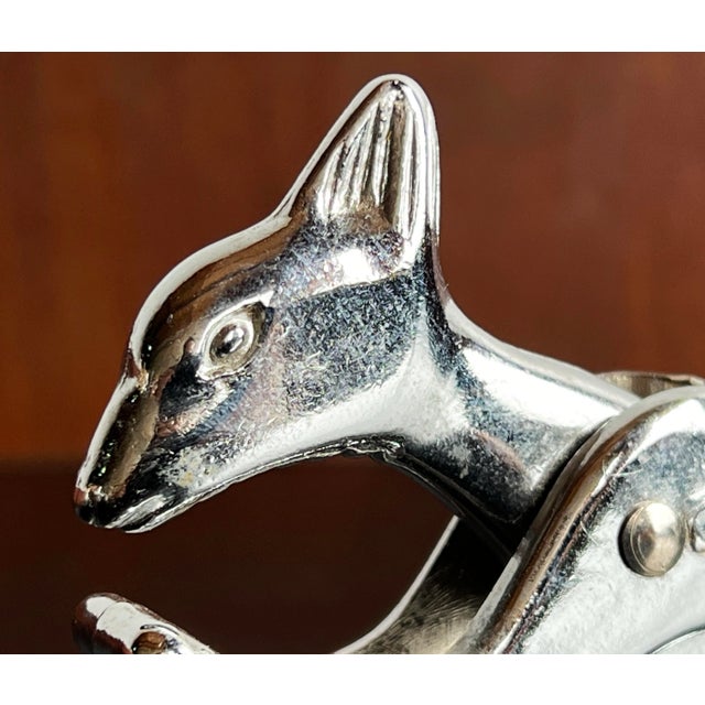 Vintage Chrome Kangaroo Nut Cracker For Sale In Providence - Image 6 of 7