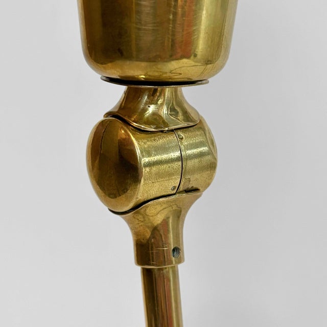 Mid-Century Table Lamp Model 321 in Brass from Eskilstuna Elektrofabrik, Sweden, 1950s For Sale - Image 9 of 12