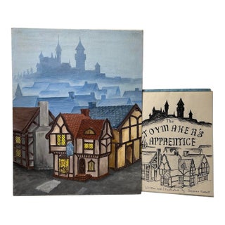 1980s Mockup With Original Storyboard Acrylic/Oil Paintings, the Toymaker's Apprentice, Written and Illustrated by Suzanne Corbett - 21 Pieces For Sale